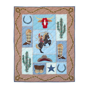 Cowgirl Cotton Crib Quilt