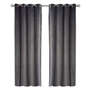 Regal Solid Semi-Sheer Thermal Grommet Curtain Panels