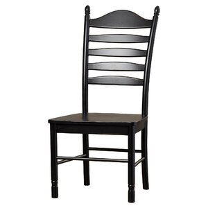 Biermann Solid Wood Dining Chair with Ladder Back