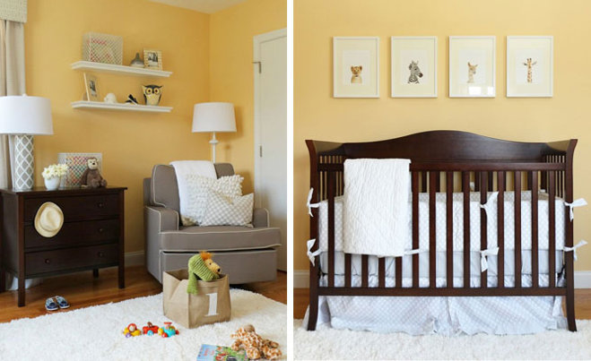A Chic Yellow And Gray Nursery Wayfair A Chic Yellow And Gray Nursery