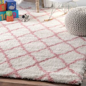 Kellie Hand-Tufted Baby Pink Area Rug