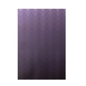 Chevron Purple Indoor/Outdoor Area Rug