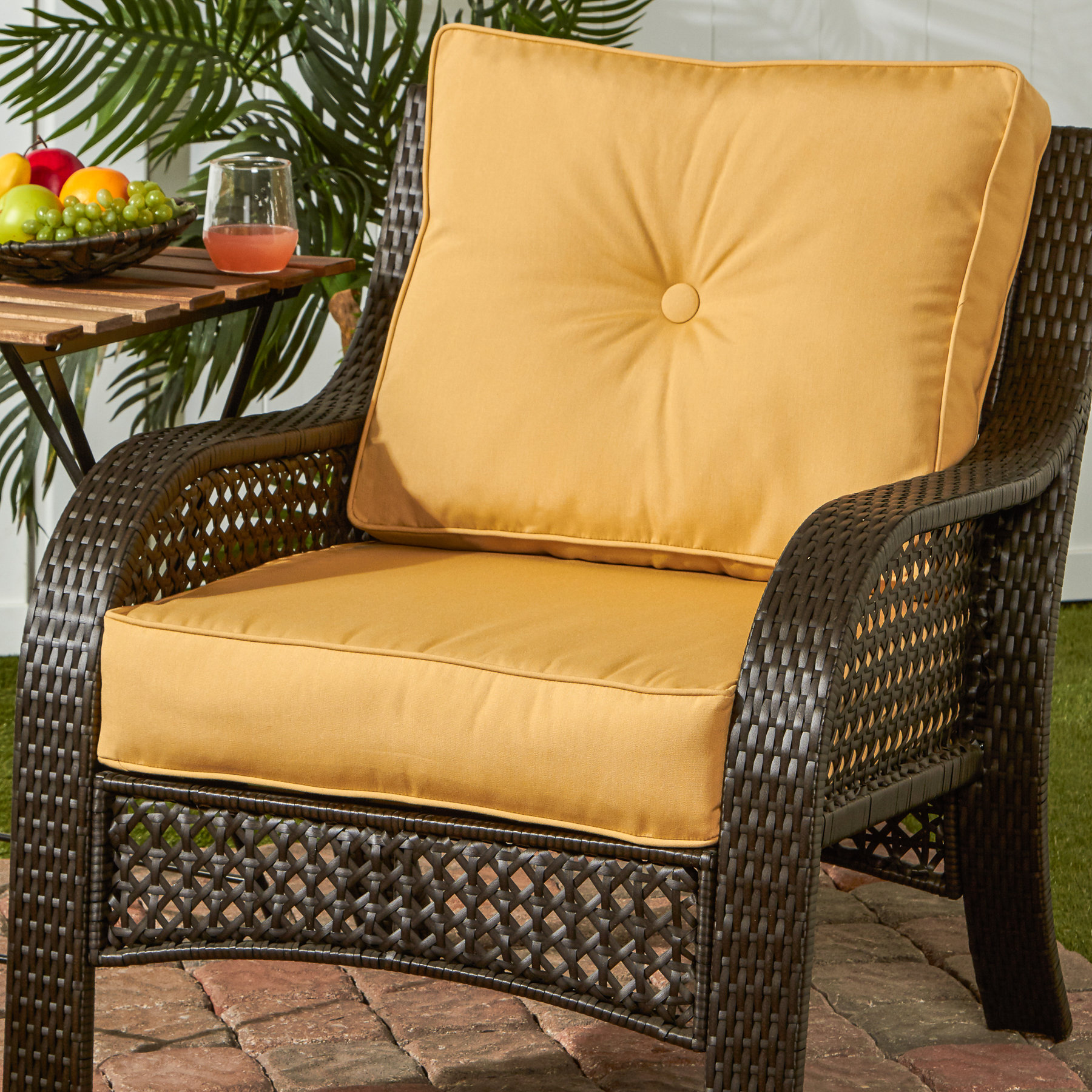 Deep Indoor Outdoor Sunbrella Cushion Reviews Birch Lane