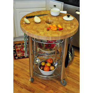 Prep Table with Wood Top