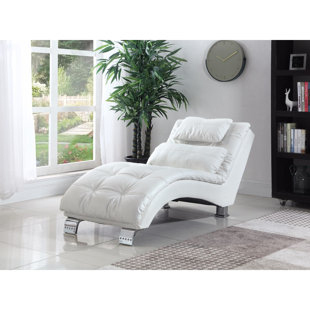 White Chaise Lounge Chairs You Ll Love Wayfair Quickview