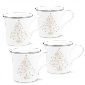 Palace Christmas Platinum Accent Mug (Set of 4)