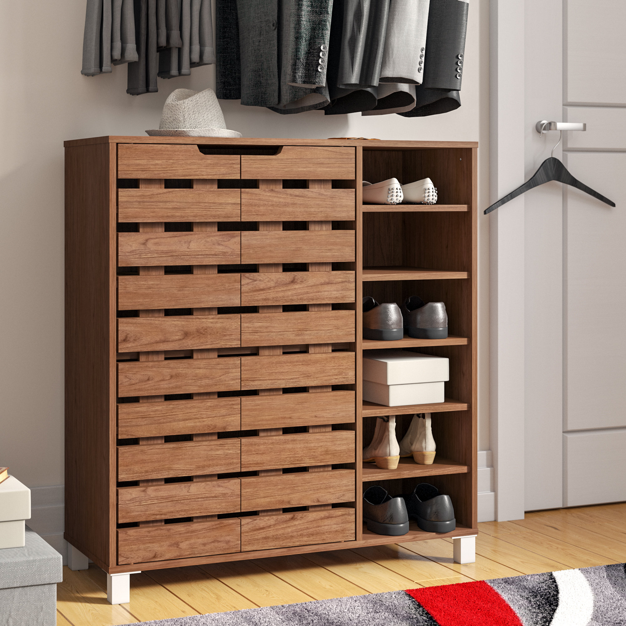 Wayfair Zipcode Design 18 Pair Shoe Storage Cabinet