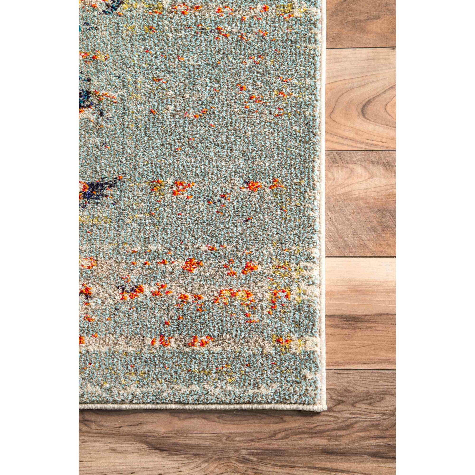 Bungalow Rose Estrel Blue Area Rug & Reviews