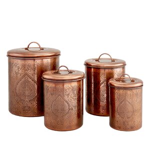 Tangier 4 Piece Etched Canister Set