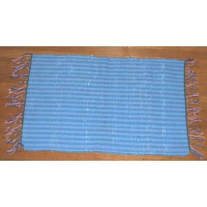 Bangou Hand-Woven Blue Area Rug