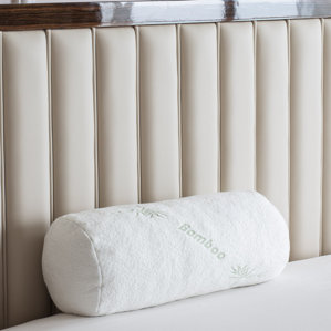 Deluxe Rayon from Bamboo Bolster Memory Foam Queen Pillow by Yuka