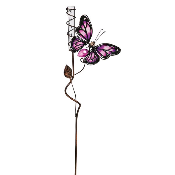 Evergreen Enterprises, Inc Cotter Butterfly Rain Gauge Rose Garden ...