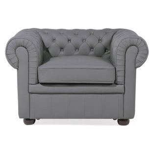 Grey Leather Chair Wayfair Co Uk