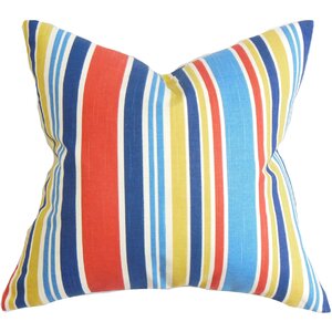 Manila Stripe Cotton Throw Pillow