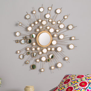 Sunburst Metal Wall Mirror