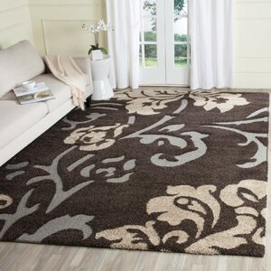 Marybell Dark Brown Area Rug