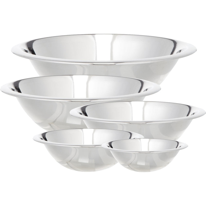 Cook Pro 5 Piece Stainless Steel Mixing Bowl Set & Reviews | Wayfair Cook Pro 5 Piece Stainless Steel Mixing Bowl Set & Reviews | Wayfair