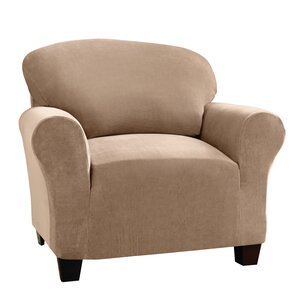 Stretch Pearson Box Cushion Armchair Slipcover