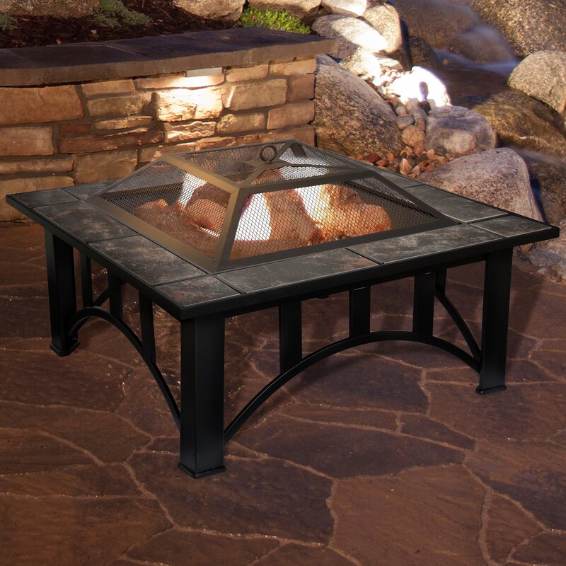 wood burning fire pit tables