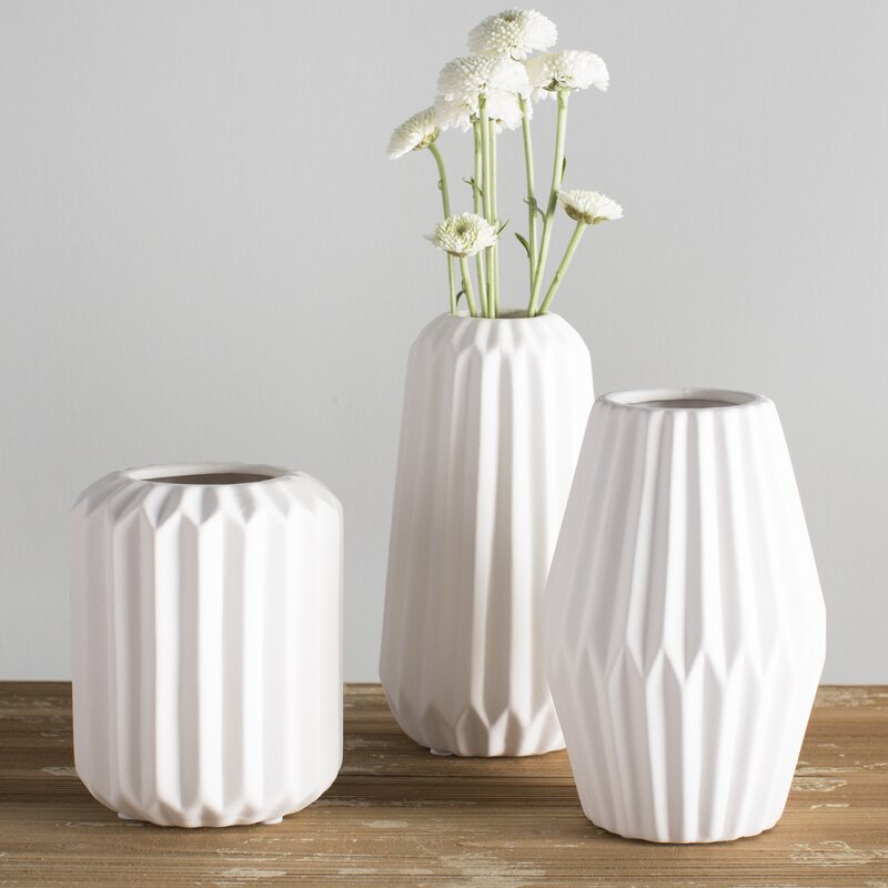 Langley Street Elkhart 3 Piece Vase Set & Reviews | Wayfair