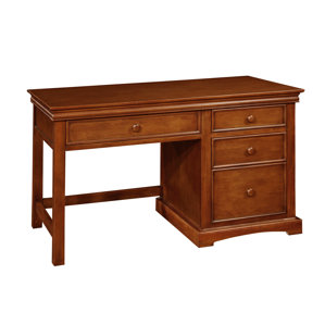 Cambridge Large Pedestal Desk with Four Drawers and Keyboard Tray by Bolton Furniture