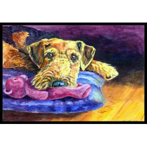 Airedale Terrier Teddy Bear Doormat