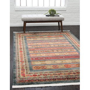 Machine Washable Accent Rugs Wayfair Foret Noire Machine Woven Blue Area Rug
