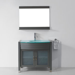 Bathroom Vanity Glass Top glass top bathroom vanity | wayfair Bathroom Vanity Glass Top glass top bathroom vanity | wayfair