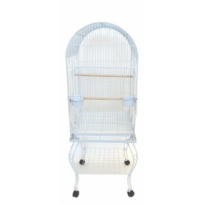 Dome Top Parrot Bird Cage with Stand