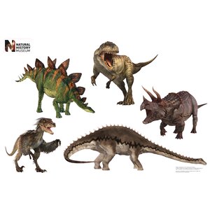 Dinosaur Group Layout Wall Decal