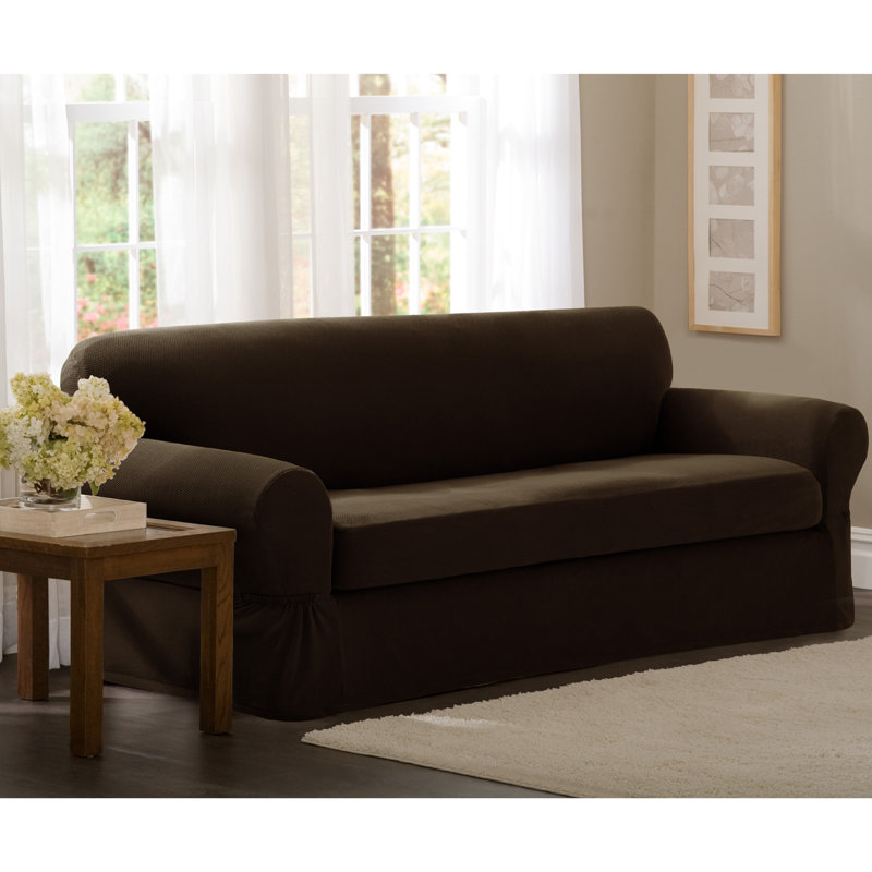Darby Home Co Box Cushion Sofa Slipcover & Reviews Wayfair