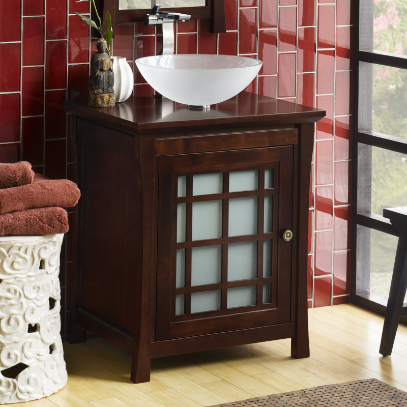 Ronbow Shoji 25 Single Bathroom Vanity Cabinet Base Only Wayfair Ca