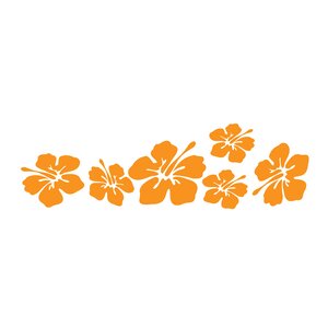 Tropical Flower Hibiscus Wall Decal