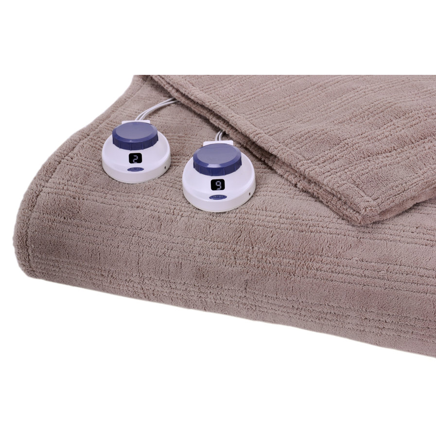 Soft Heat Triple Rib Electric Heated Warming Blanket