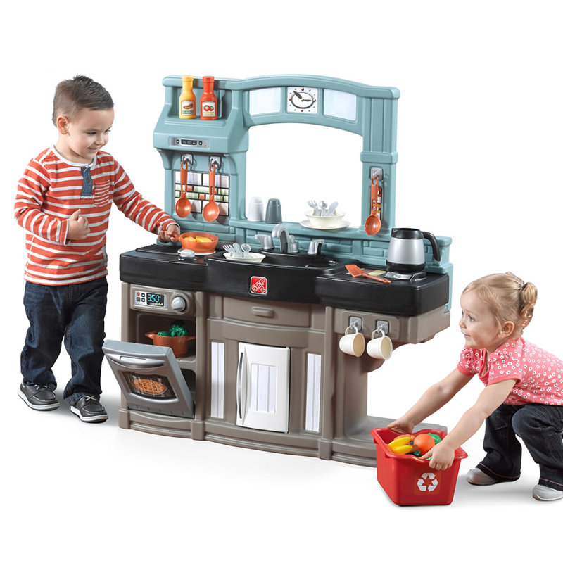 Plastic Play Kitchen Step 2 step2 best chef's kitchen set & reviews | wayfair Plastic Play Kitchen Step 2 step2 best chef's kitchen set & reviews | wayfair