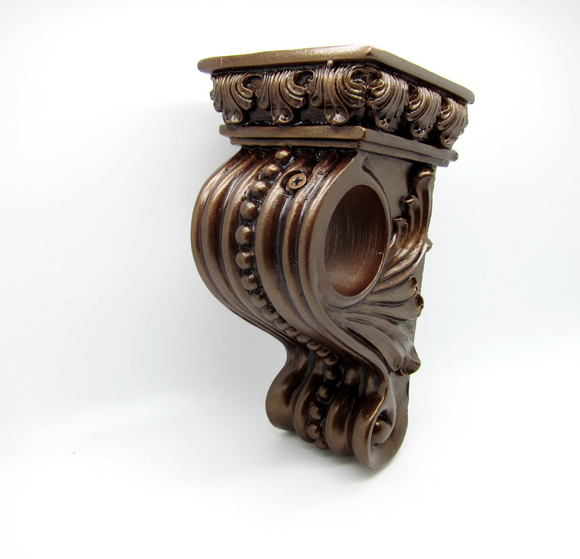 AirDoDo European Single Curtain Rod Bracket & Reviews Wayfair