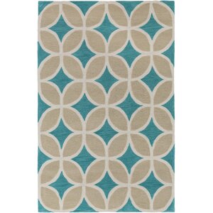 Holden Mackenzie Teal/Beige Area Rug