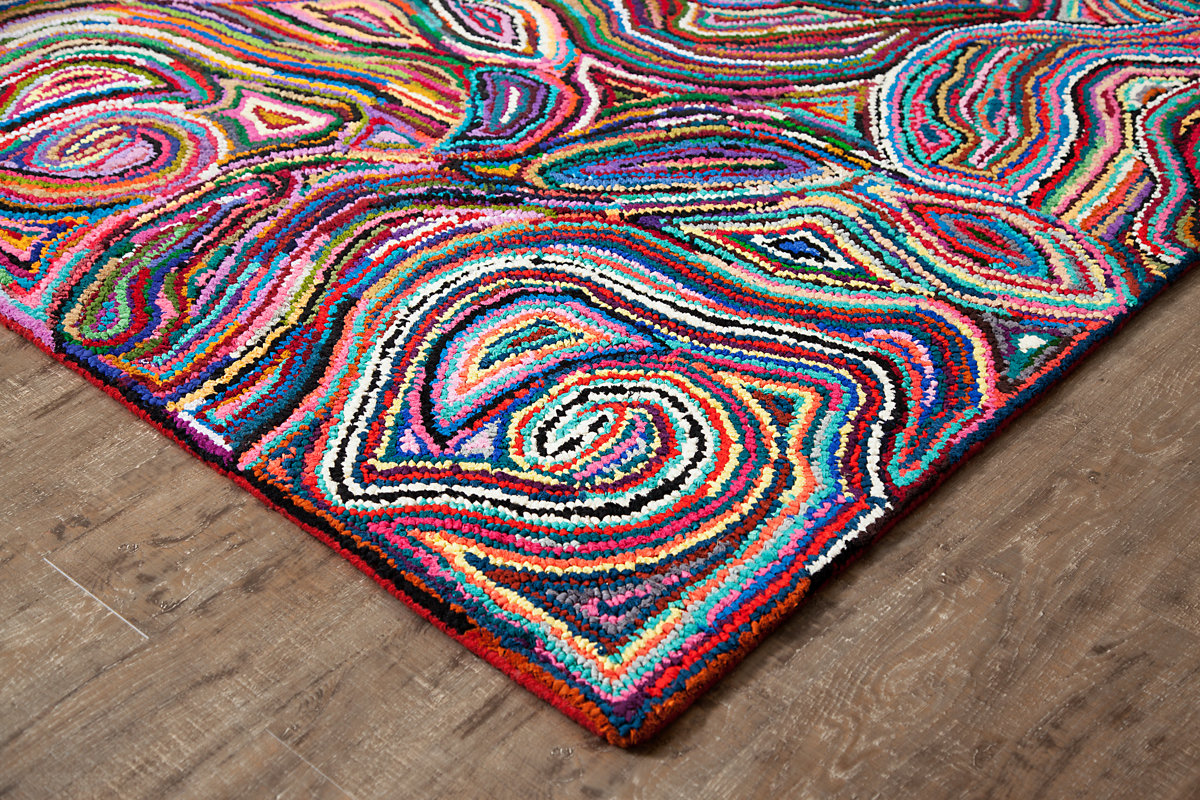 Bungalow Rose Pacific HandTufted Purple/Red/Blue Area Rug & Reviews