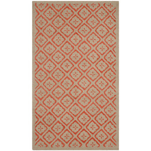 Rossmoor Hand Woven Wool Quince Blossom Red Area Rug