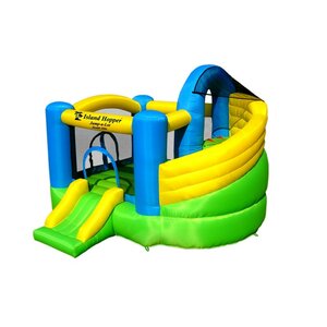 Jump-A-Lot Curved Double Slide Bounce House