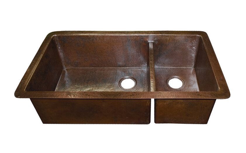 Native Trails Cocina 40 X 22 Duet Pro Copper Kitchen Sink And Reviews