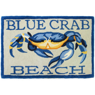 Crab Rug Wayfair Providence Blue Crab Beach Area Rug