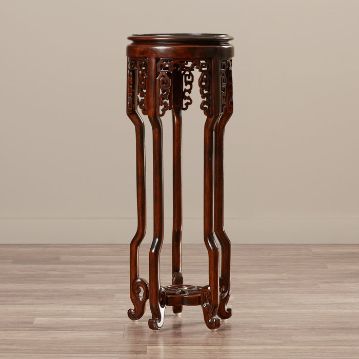 World Menagerie Solid Wood Mahogany Pedestal Plant Stand Reviews Solid Wood Mahogany Pedestal Plant Stand