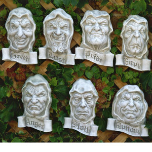 Seven Cardinal Sins Wall Decor