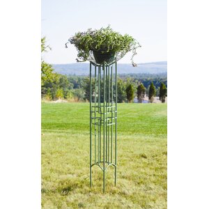 Square-on-Squares Pylon Iron Gothic Trellis