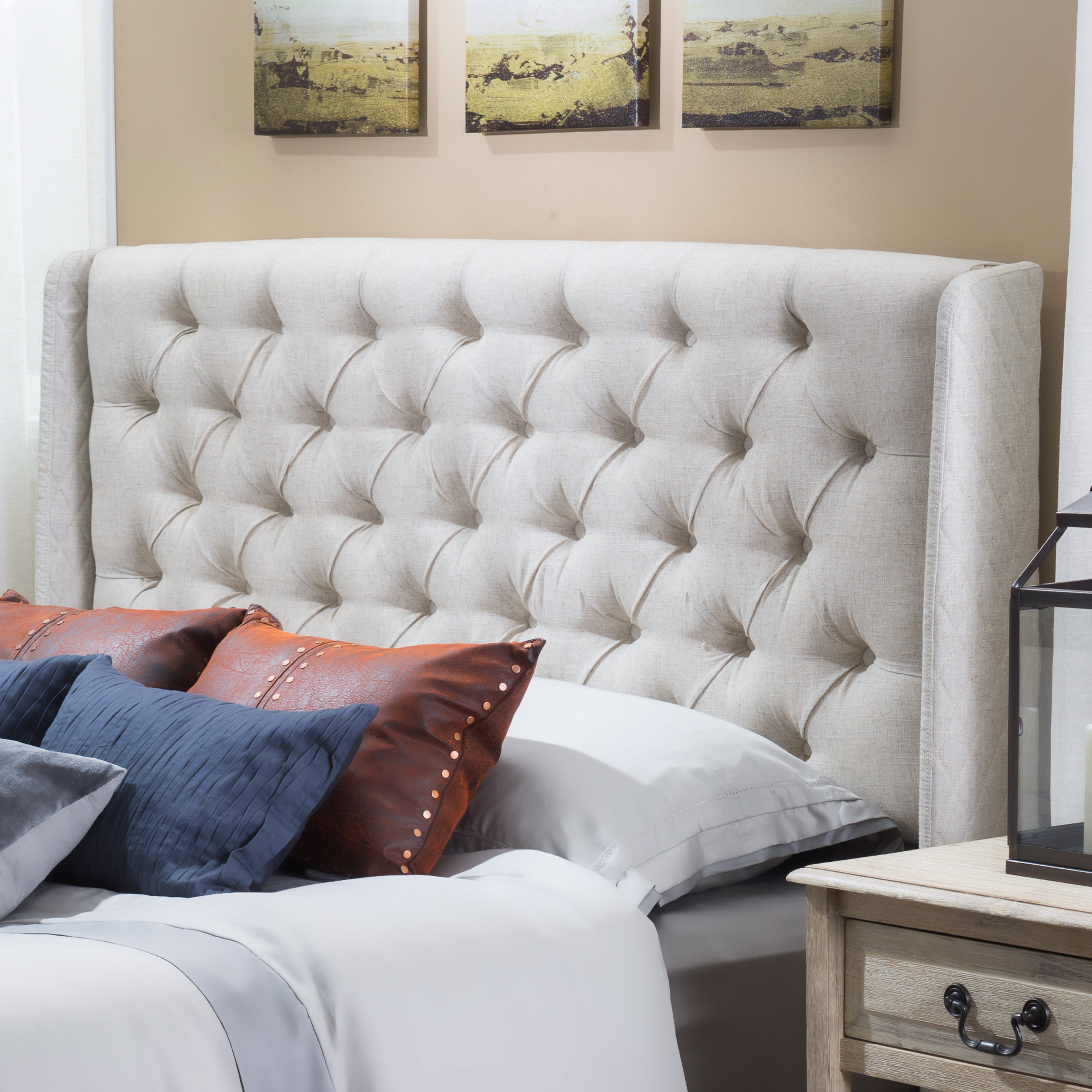 Alcott Hill Riley Upholstered Wingback Headboard & Reviews ...