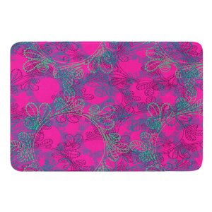 Jaipur Hot Pink by Patternmuse Bath Mat