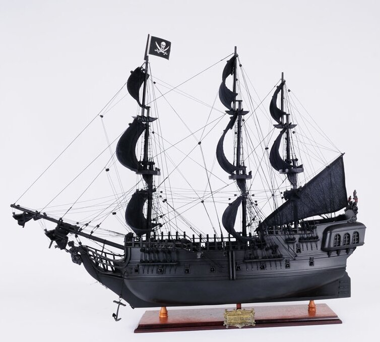 Old Modern Handicrafts Black Pearl Pirate Model Ship & Reviews | Wayfair