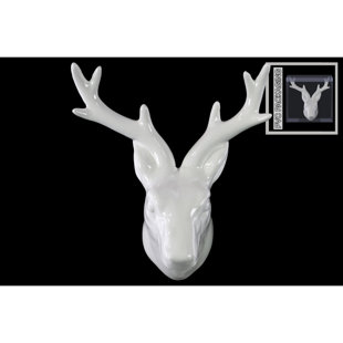 White Deer Head Wall Decor Wayfair Deer Head Wall Décor