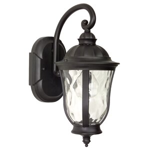 Oakhill 1-Light Glass Shade Outdoor Wall Lantern